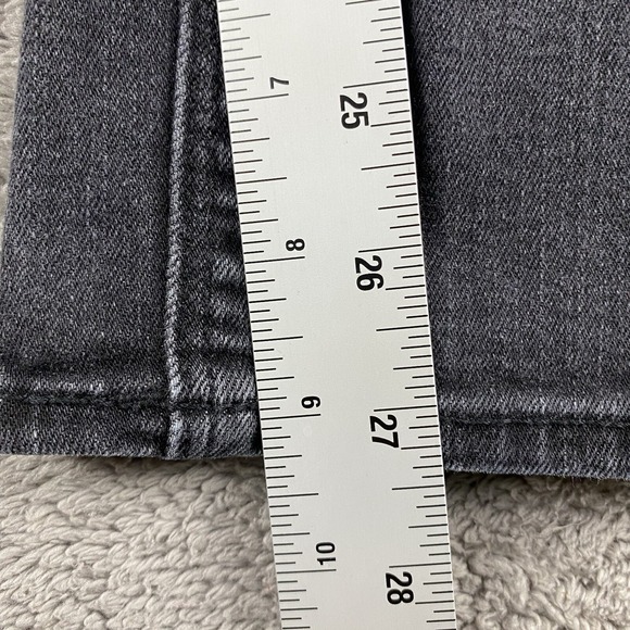 Lucky Brand Jeans Womens 4/27 Regular Black Lolita Skinny Distressed Denim - Picture 4 of 16